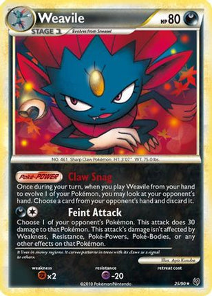 Weavile/90  Undaunted - Rare