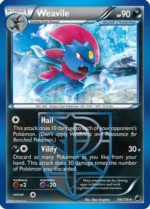Weavile (Team Plasma)/116  Plasma Freeze - Rare