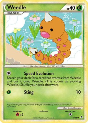 Weedle/95  - Reverse Holofoil Unleashed - Common