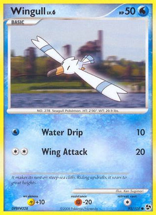 Wingull/106  - Reverse Holofoil Great Encounters - Common