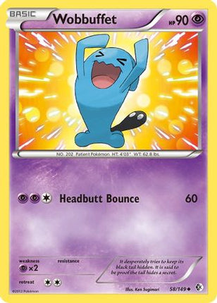 Wobbuffet/149  Boundaries Crossed - Uncommon