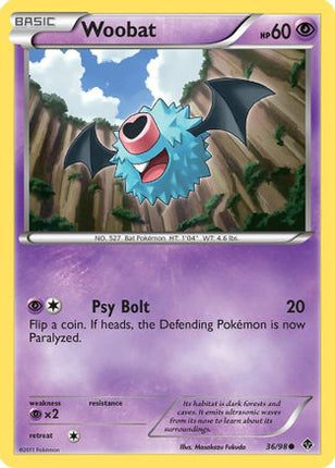 Woobat/98  - Reverse Holofoil Emerging Powers - Common