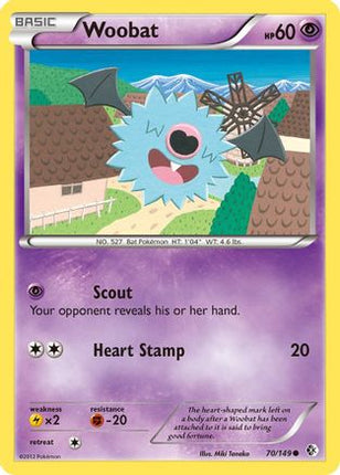 Woobat/149  - Reverse Holofoil Boundaries Crossed - Common