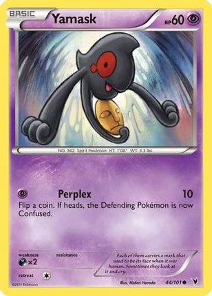 Yamask (44)/101  - Reverse Holofoil Noble Victories - Common