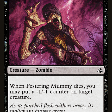Festering Mummy (AKH-091) - Amonkhet Foil