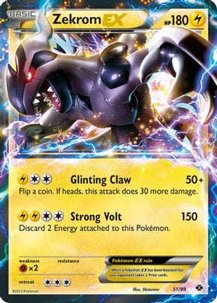Zekrom EX 051  - Holofoil Next Destinies - Ultra Rare