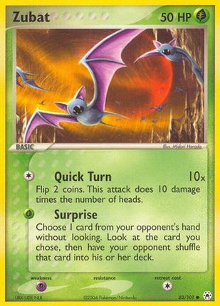 Zubat 083  Hidden Legends - Common