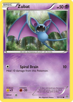 Zubat (52)/135  Plasma Storm - Common