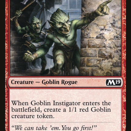 Goblin Instigator (M19-142) - Core Set 2019 Foil