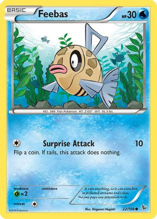 Feebas 022/106  - Reverse Holofoil XY  Flashfire - Common