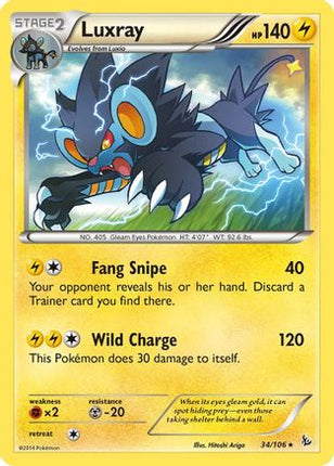 Luxray 034/106  XY  Flashfire - Rare