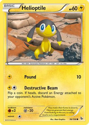 Helioptile 036/106  XY  Flashfire - Common