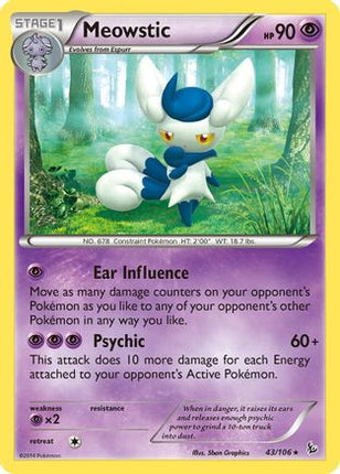 Meowstic 043/106  XY  Flashfire - Rare
