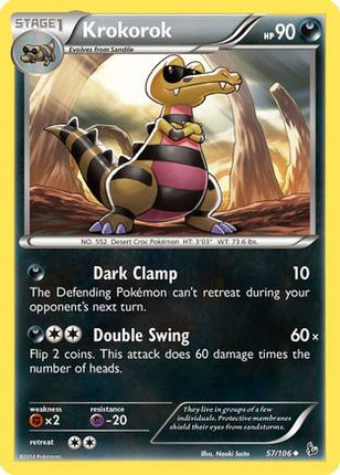 Krokorok 057/106  XY  Flashfire - Uncommon