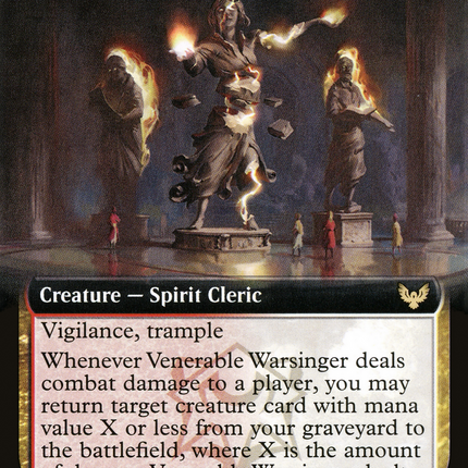 Venerable Warsinger (STX-355) - Strixhaven: School of Mages: (Extended Art) Foil