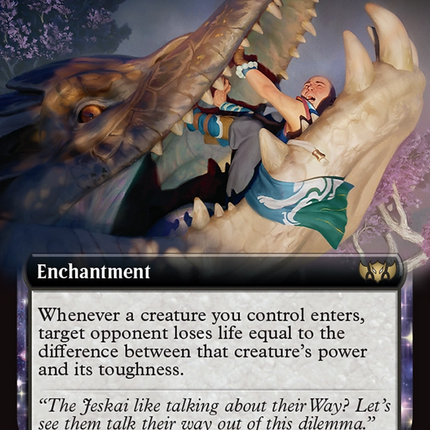 Jaws of Defeat (TDC-067) - Commander: Tarkir: Dragonstorm: (enchantment, Extended Art)