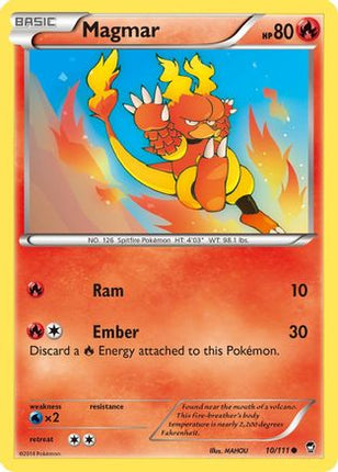 Magmar 010/111  XY  Furious Fists - Common