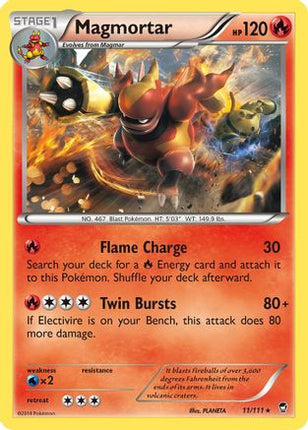 Magmortar 011/111  - Reverse Holofoil XY  Furious Fists - Rare