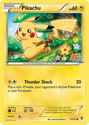 Pikachu 027/111  XY  Furious Fists - Common