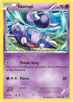 Skorupi 038/111  XY  Furious Fists - Common