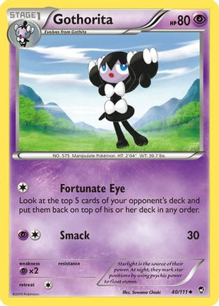 Gothorita 040/111  - Reverse Holofoil XY  Furious Fists - Uncommon
