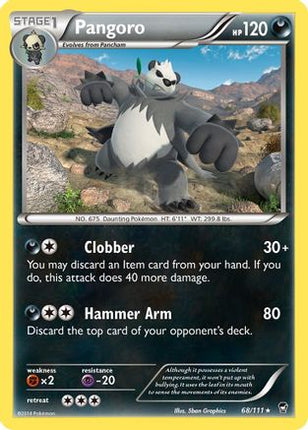 Pangoro 068/111  XY  Furious Fists - Rare