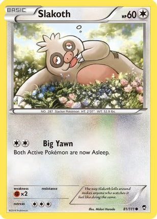 Slakoth 081/111  XY  Furious Fists - Common