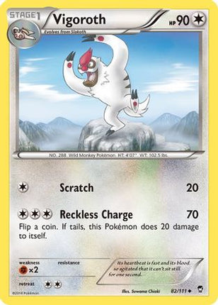Vigoroth 082/111  XY  Furious Fists - Uncommon
