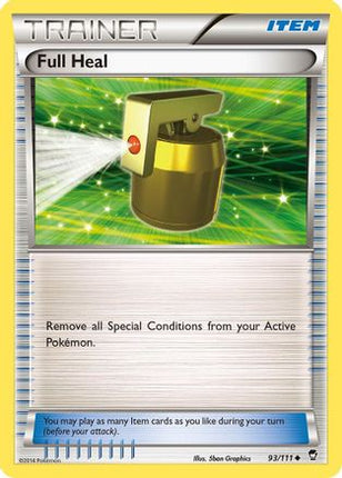 Full Heal 093/111  XY  Furious Fists - Uncommon