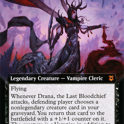 Drana, the Last Bloodchief (ZNR-338) - Zendikar Rising: (Extended Art) Foil