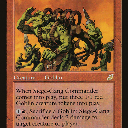 Siege-Gang Commander (SCG-103) - Scourge Foil