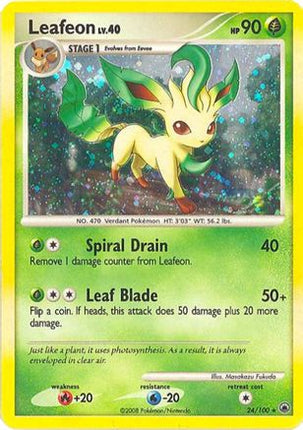 Leafeon 024/100  - Holofoil Deck Exclusives - Holo Rare