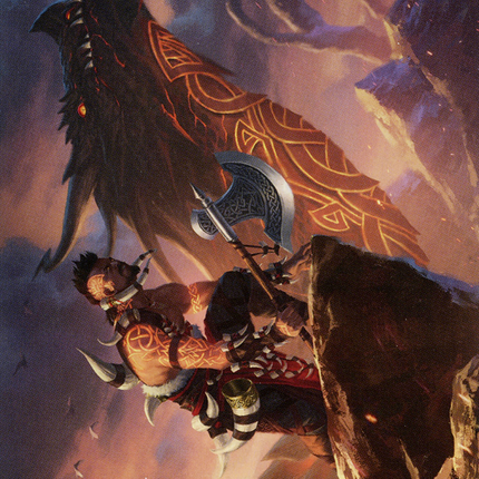 Dragonkin Berserker // Dragonkin Berserker (ASKHM-032) - Art Series: Kaldheim (Borderless)
