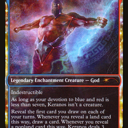 Keranos, God of Storms (SLD-079) - Secret Lair Drop: (enchantment, Showcase) Foil