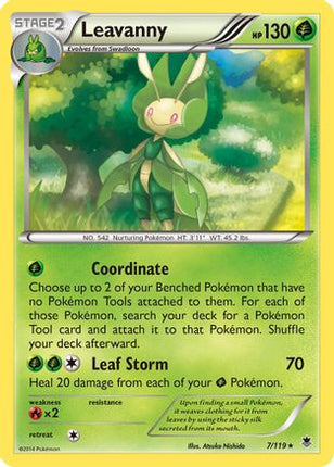 Leavanny 007/119  - Reverse Holofoil XY  Phantom Forces - Rare