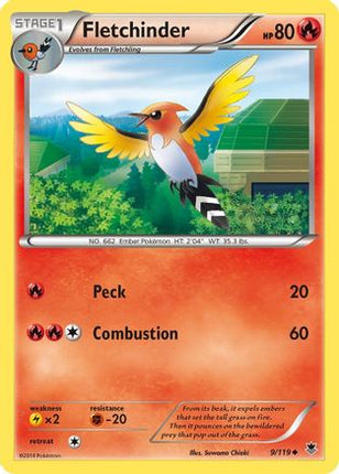 Fletchinder/119  XY  Phantom Forces - Uncommon