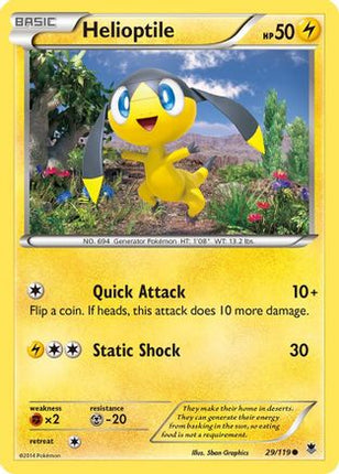 Helioptile (29)/119  - Reverse Holofoil XY  Phantom Forces - Common