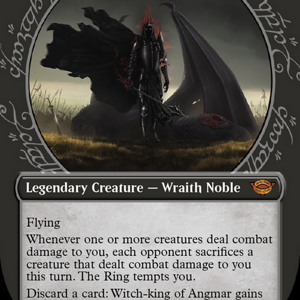 Witch-king of Angmar (LTR-311) - The Lord of the Rings: Tales of Middle-earth: (Showcase) (Borderless) Foil