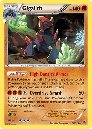 Gigalith/119  - Reverse Holofoil XY  Phantom Forces - Holo Rare