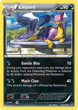 Liepard/119  - Reverse Holofoil XY  Phantom Forces - Uncommon