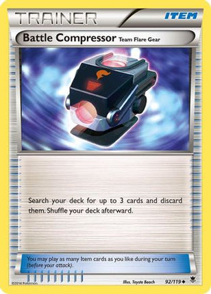 Battle Compressor 092/119  - Reverse Holofoil XY  Phantom Forces - Uncommon