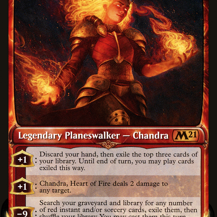 Chandra, Heart of Fire (M21-301) - Core Set 2021: (Showcase)