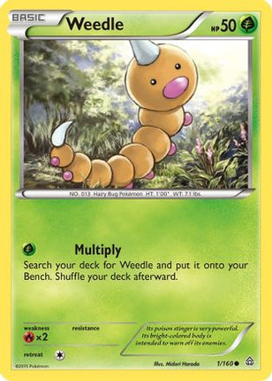 Weedle/160  XY  Primal Clash - Common