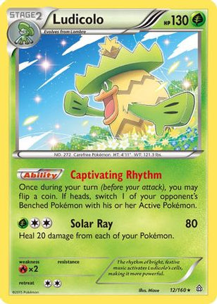 Ludicolo/160  - Reverse Holofoil XY  Primal Clash - Holo Rare