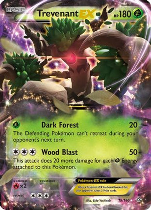 Trevenant EX 019/160  - Holofoil XY  Primal Clash - Ultra Rare