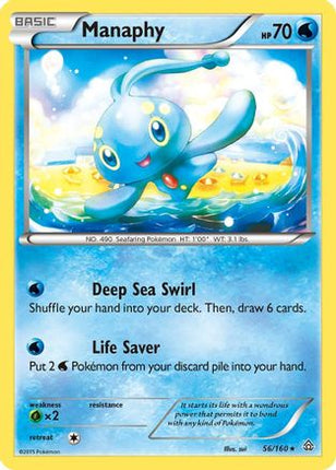 Manaphy/160  - Reverse Holofoil XY  Primal Clash - Holo Rare