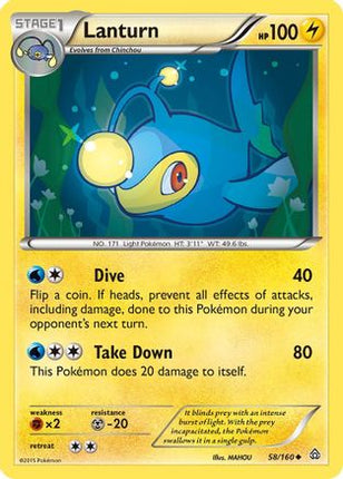 Lanturn 058/160  XY  Primal Clash - Uncommon