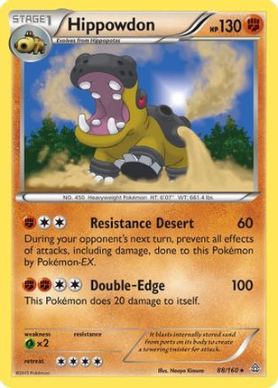 Hippowdon/160  - Holofoil XY  Primal Clash - Holo Rare