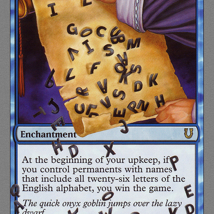 Now I Know My ABC's (UNH-041) - Unhinged Foil