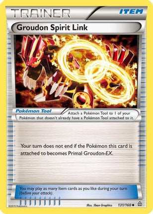 Groudon Spirit Link 131/160  - Reverse Holofoil XY  Primal Clash - Uncommon